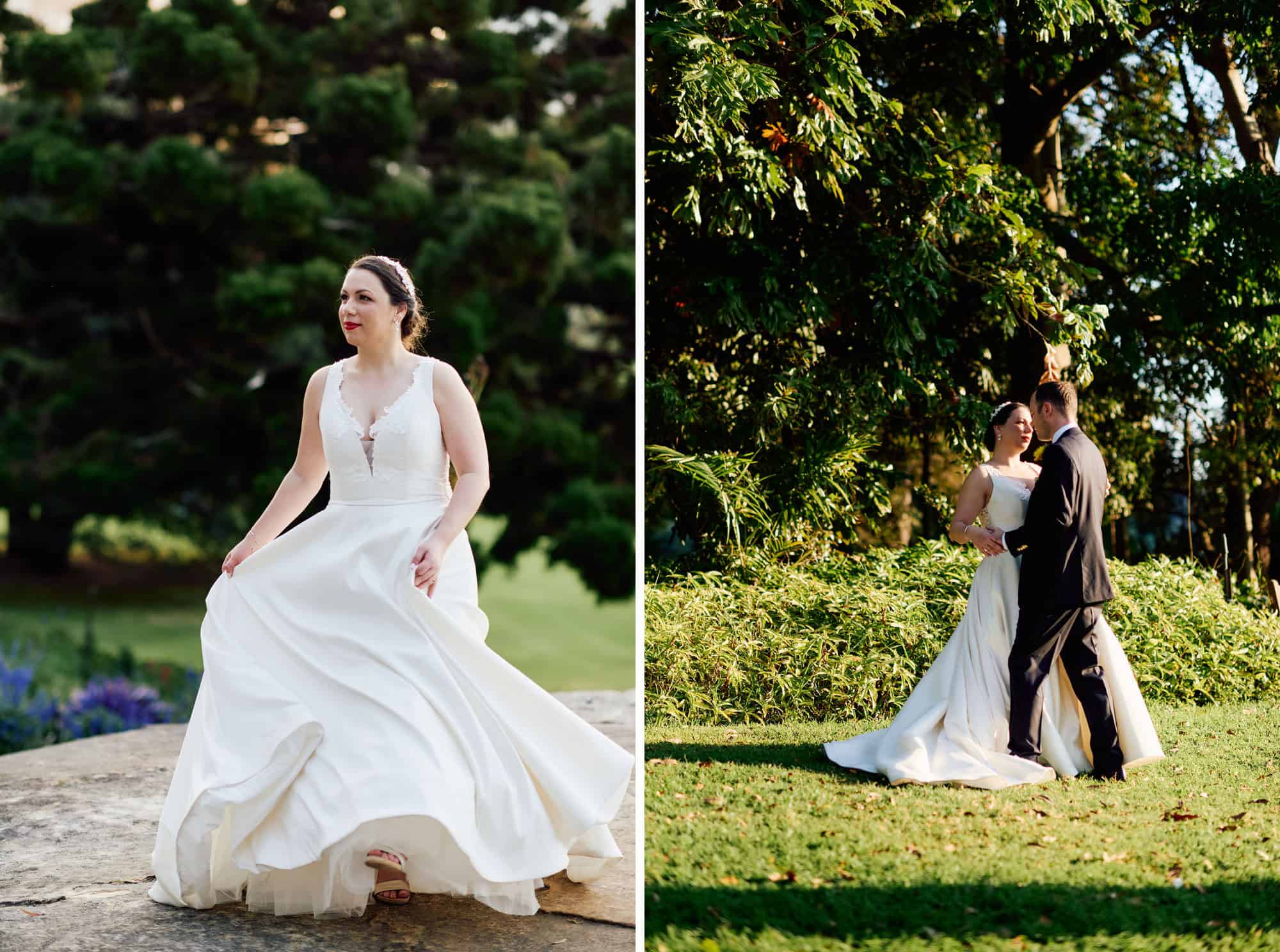 Wedding photos in Sydney Botanic Garden